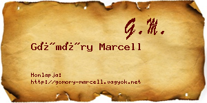 Gömöry Marcell névjegykártya