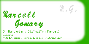 marcell gomory business card